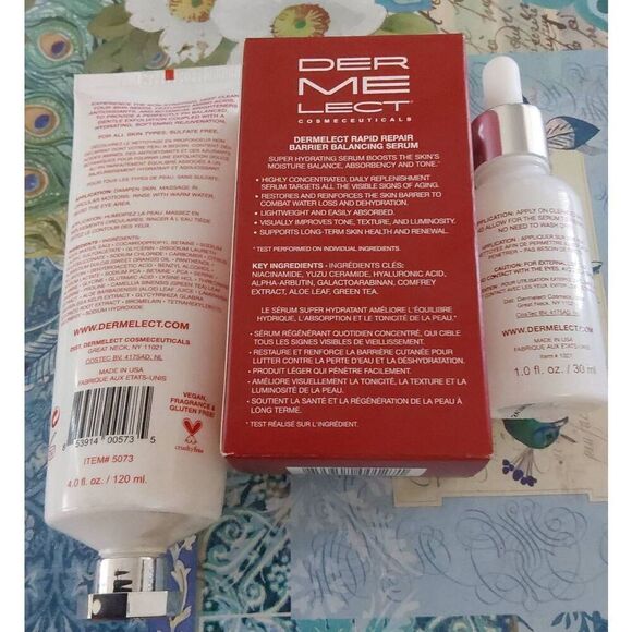 DERMELECT Rapid Repair Daily Amino Gel Cleanser & Barrier Balacing Serum DUO - Picture 2 of 2